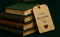 Books and a bookmark from Big Brother AJ