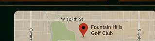 Map to Fountain Hills Golf Club